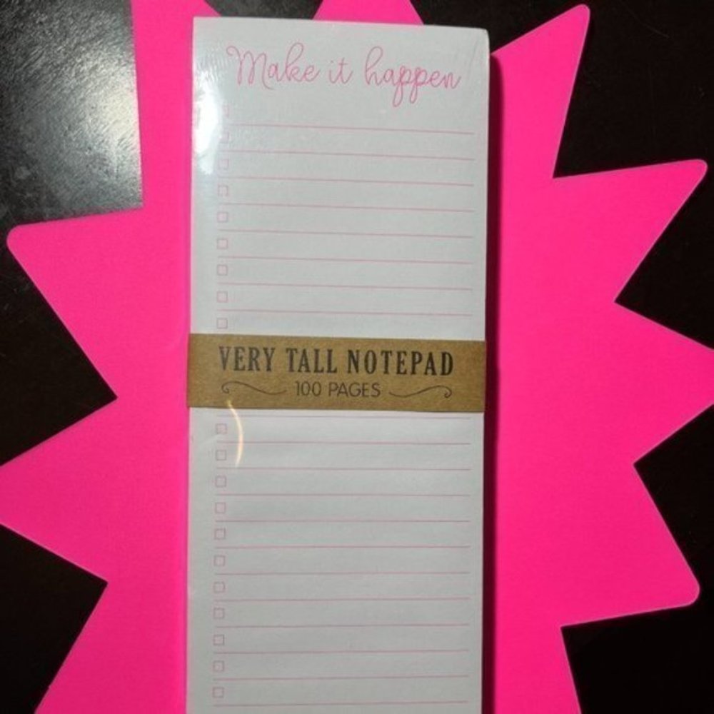 Magnetic Notebook -- Make it Happen To Do List (Extra Long) (new)